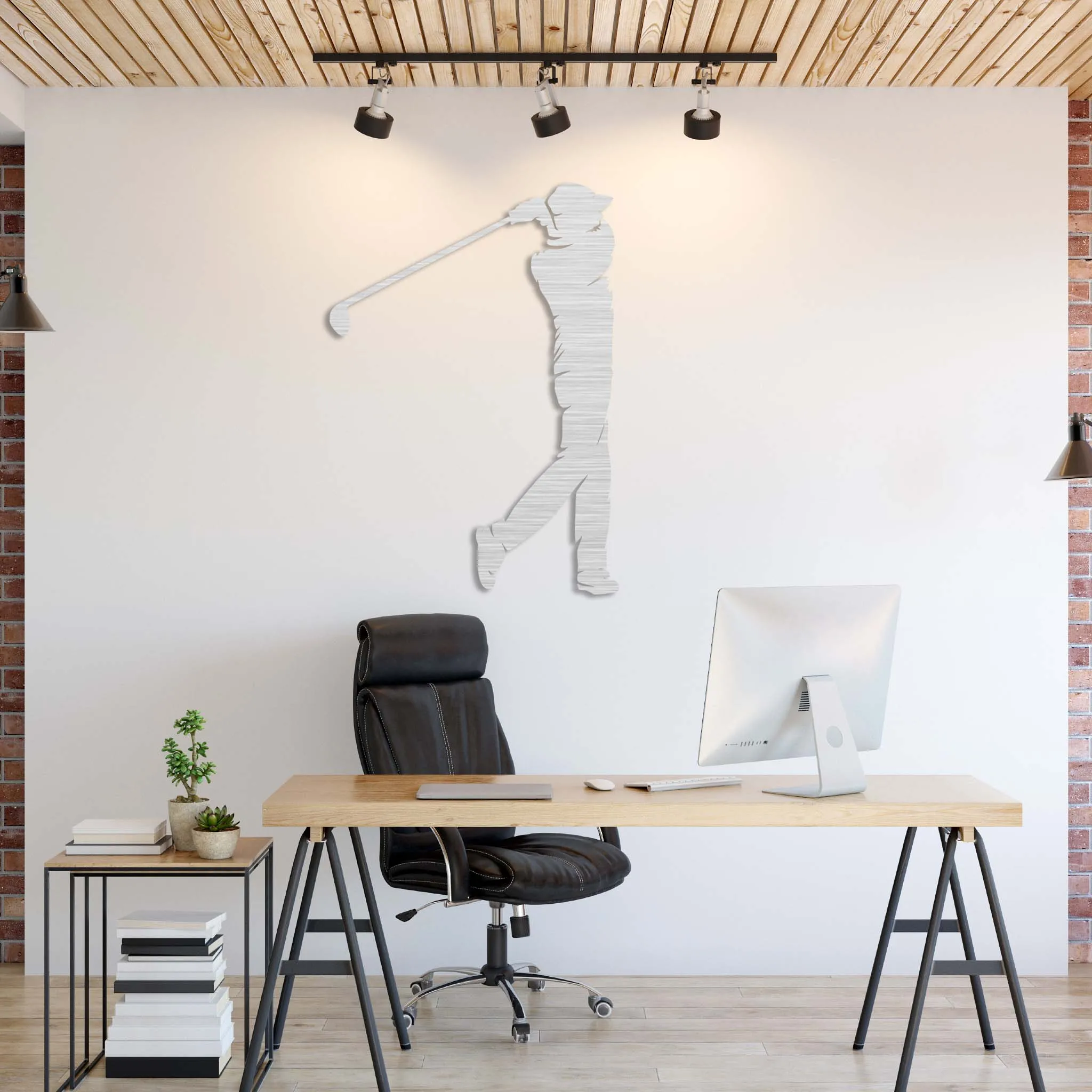 Golf Swing - Metal Wall Art