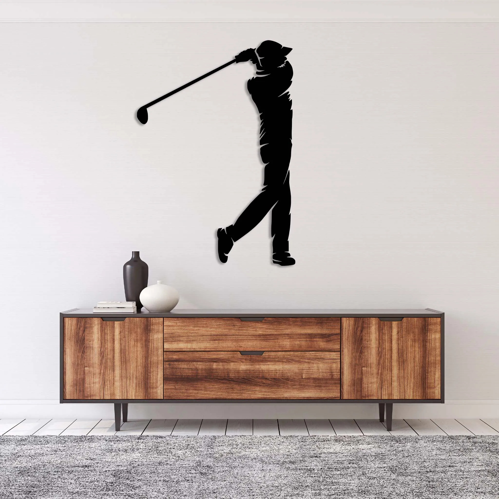 Golf Swing - Metal Wall Art