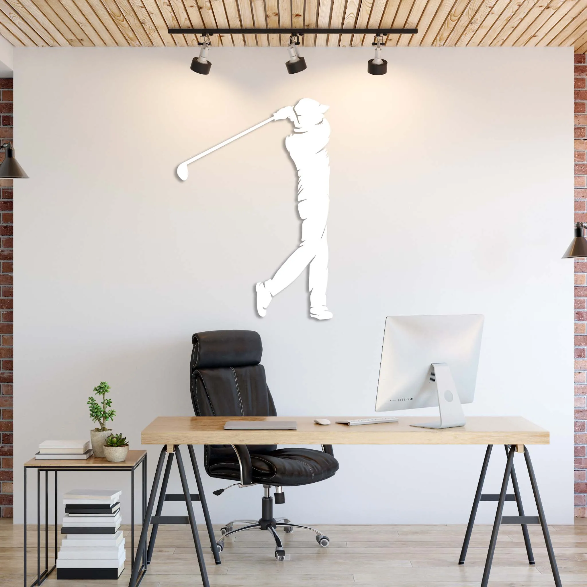 Golf Swing - Metal Wall Art