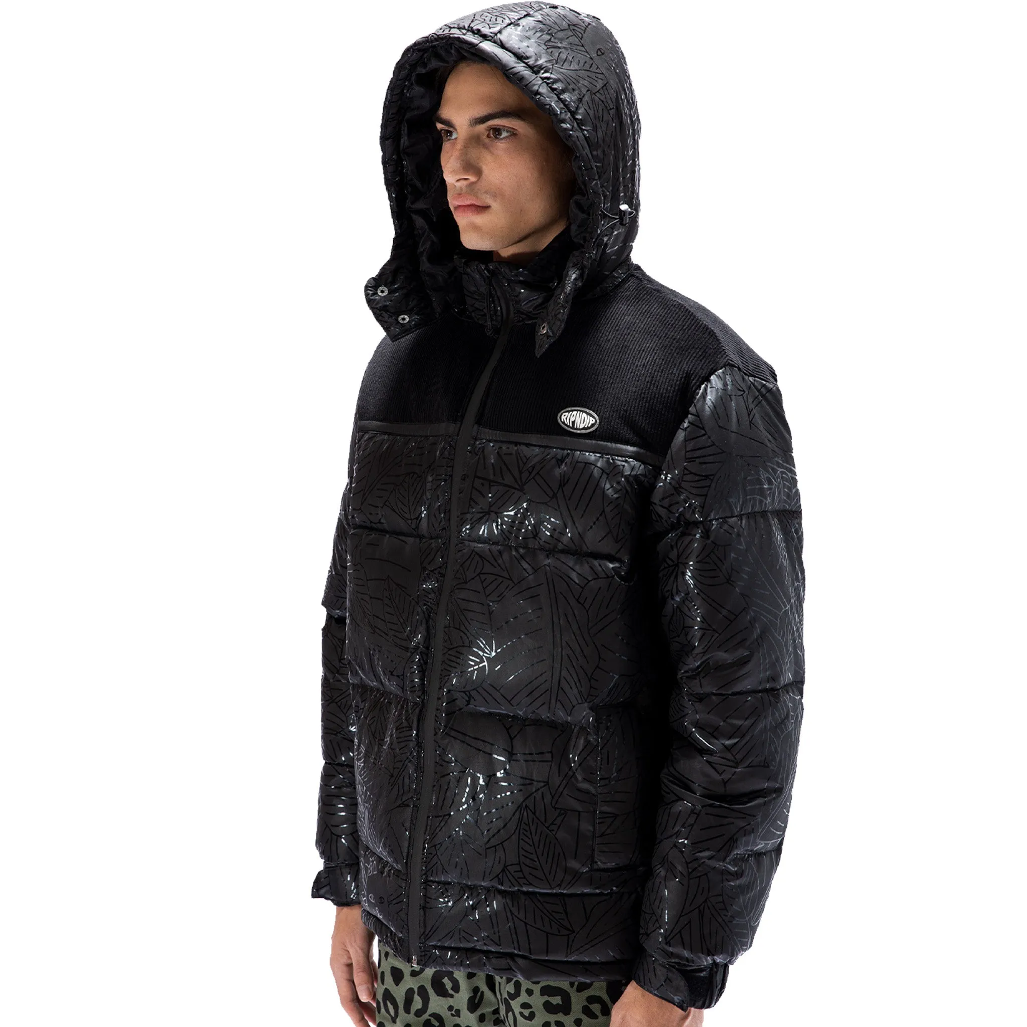 Griffith Hooded Puffer Jacket (Black)