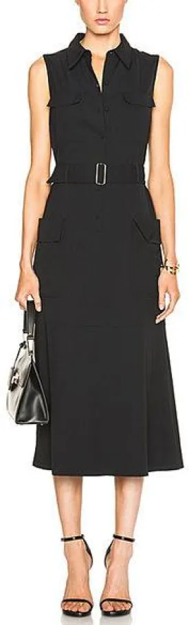 'Hayden' Sleeveless Crepe Dress