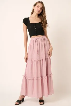 High Waist Frill Skirt