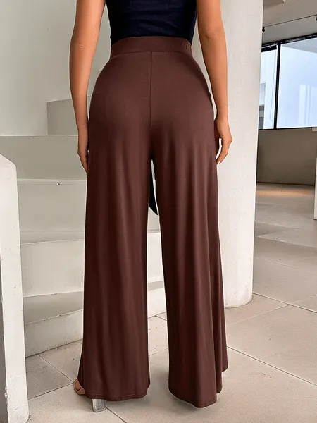 High Waisted Split Leg Pants