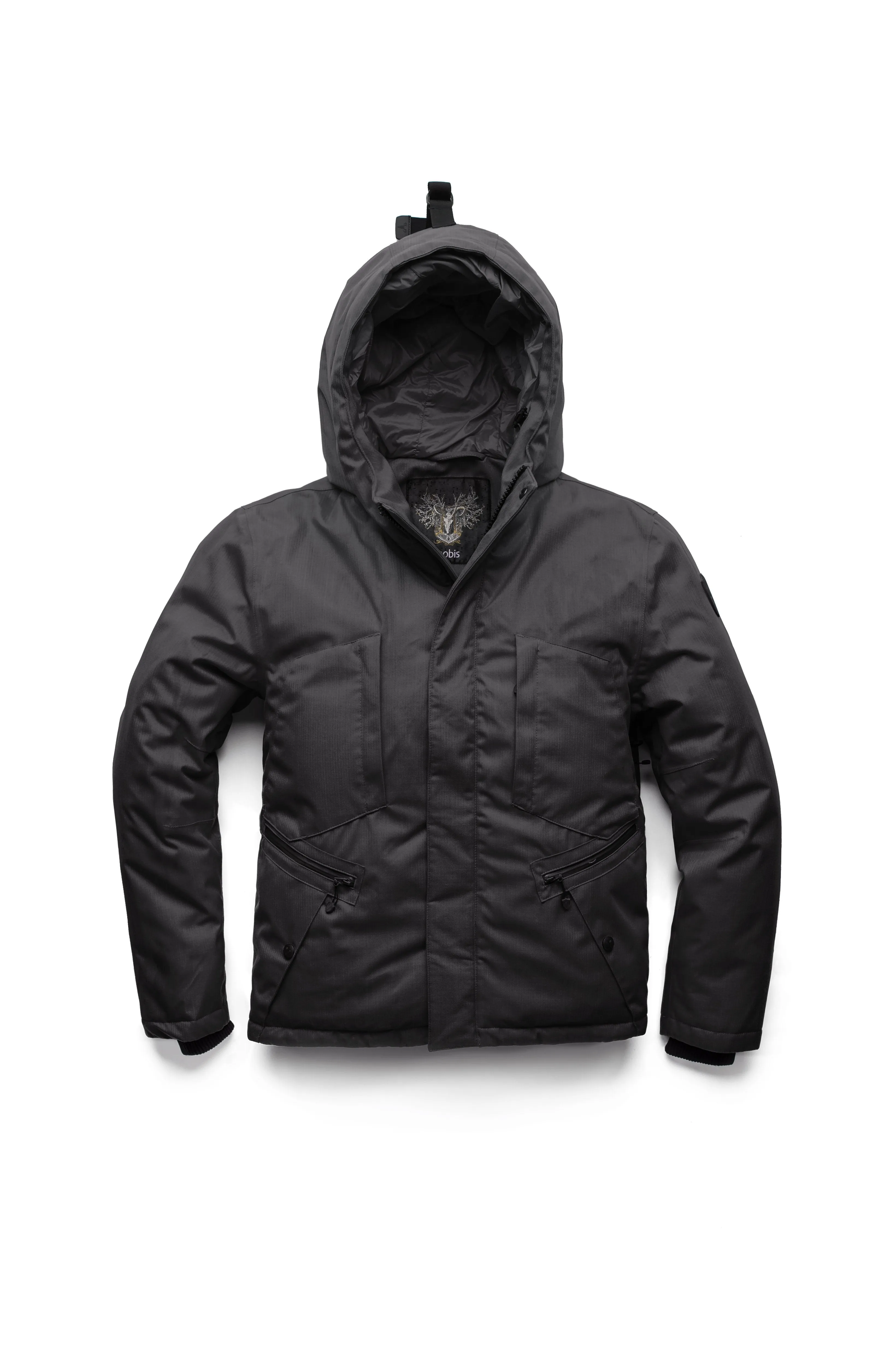 Holt Mens Hooded Hip Length Jacket