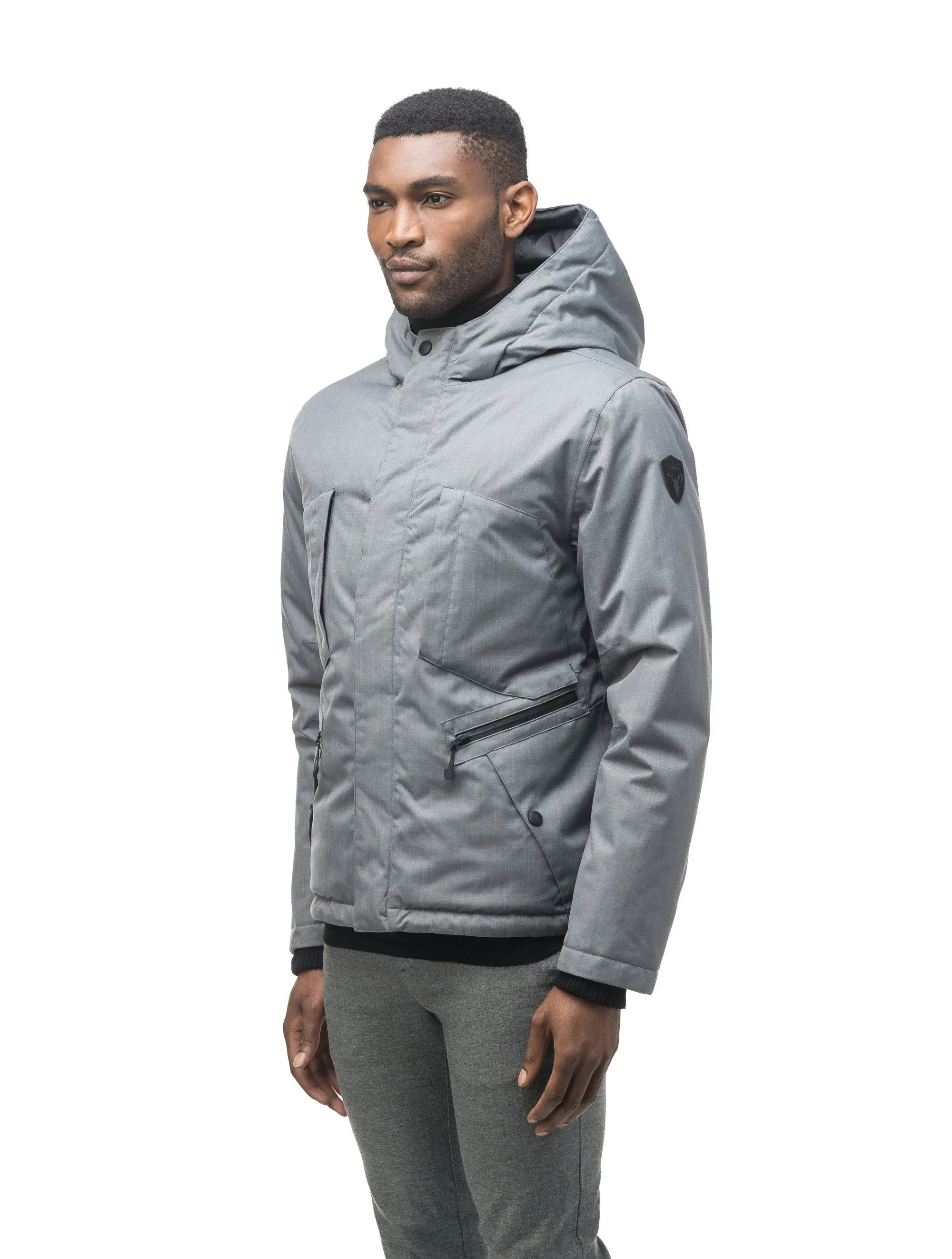 Holt Mens Hooded Hip Length Jacket