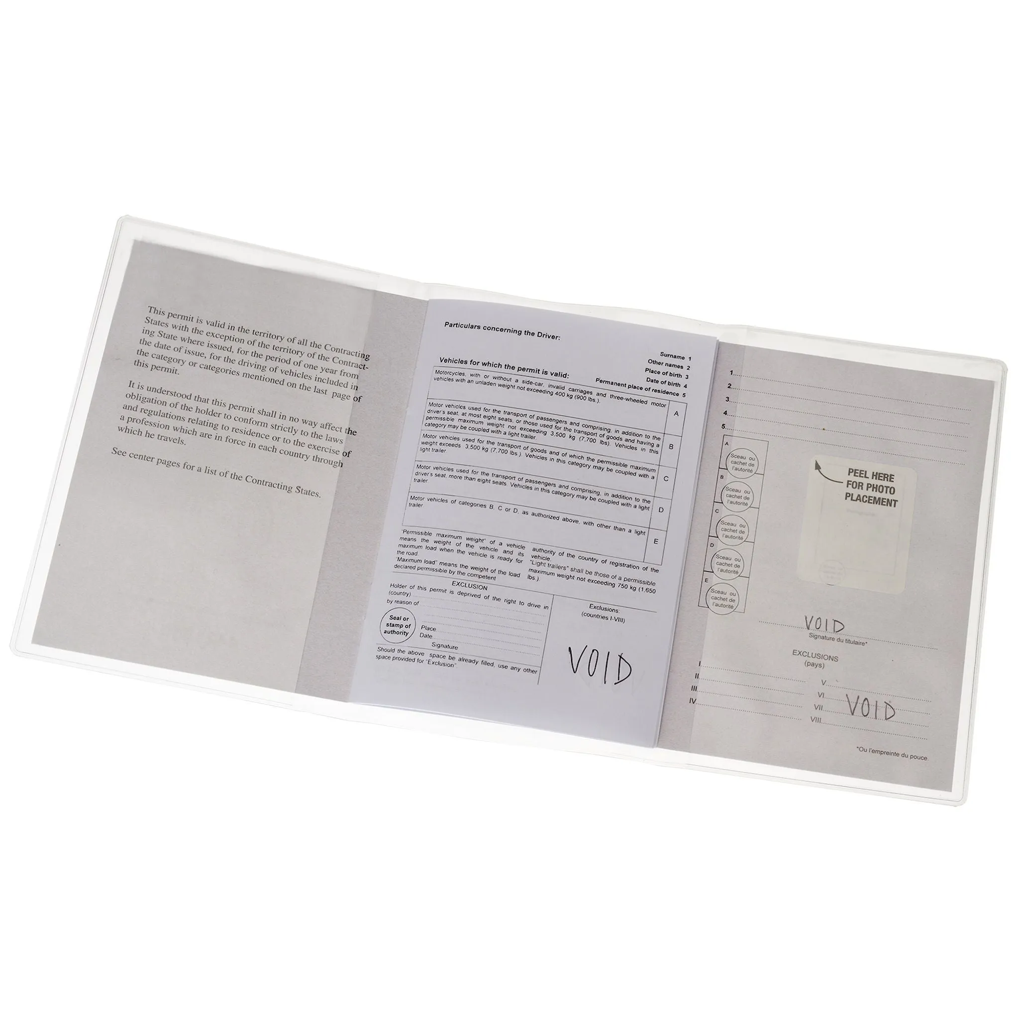 International Driving Permit Cover