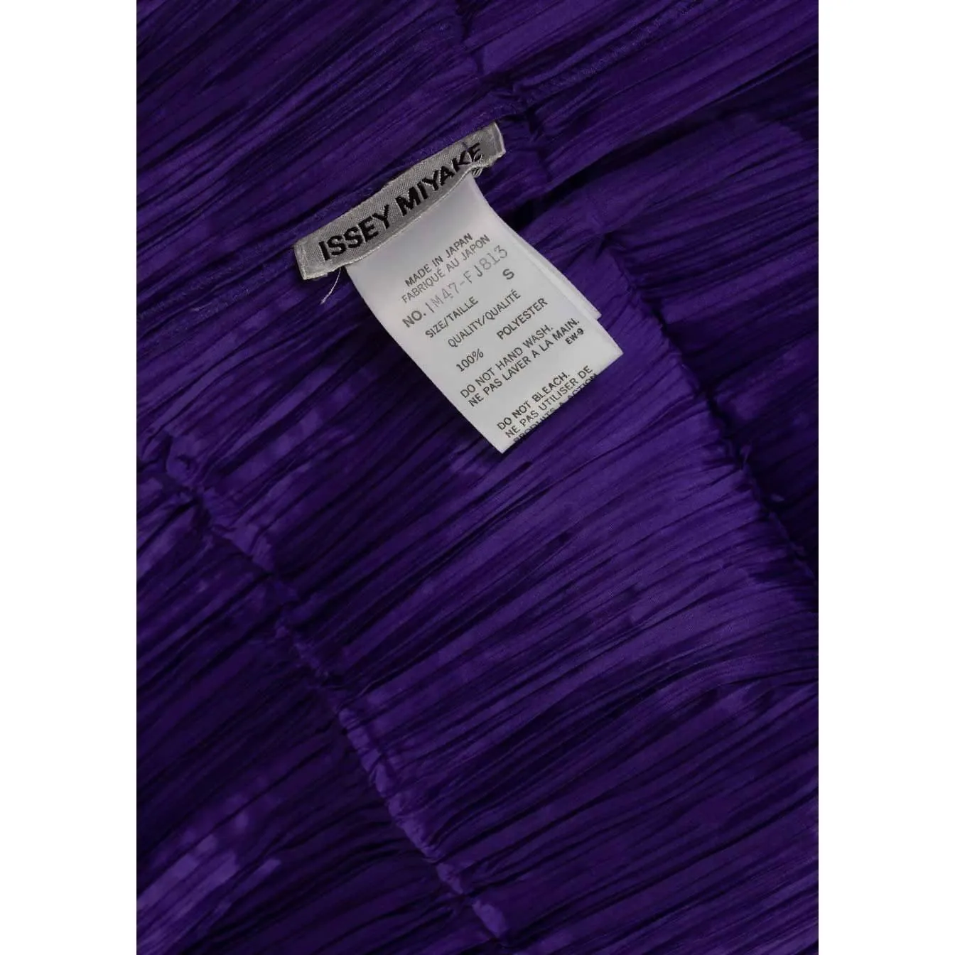 ISSEY MIYAKE Pleated Purple Top | Size XS/S