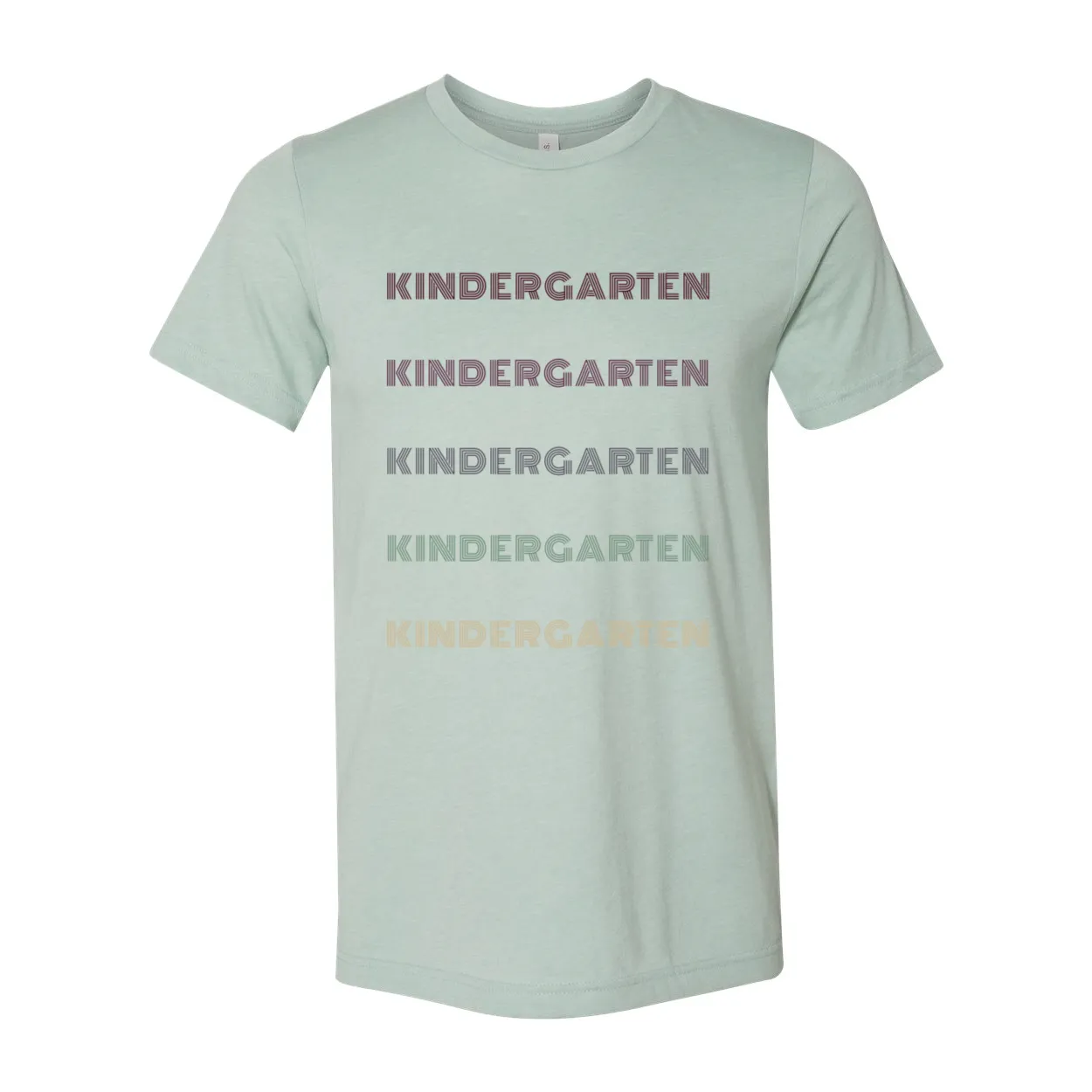 Kindergarten Retro Font T-Shirt