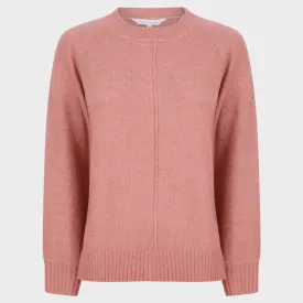 Ladies Bubble Cuff Jumper Rose