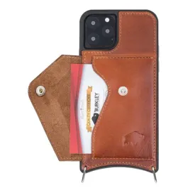 Lara iPhone 11 Pro Crossbody Wallet Case, Burnished Tan