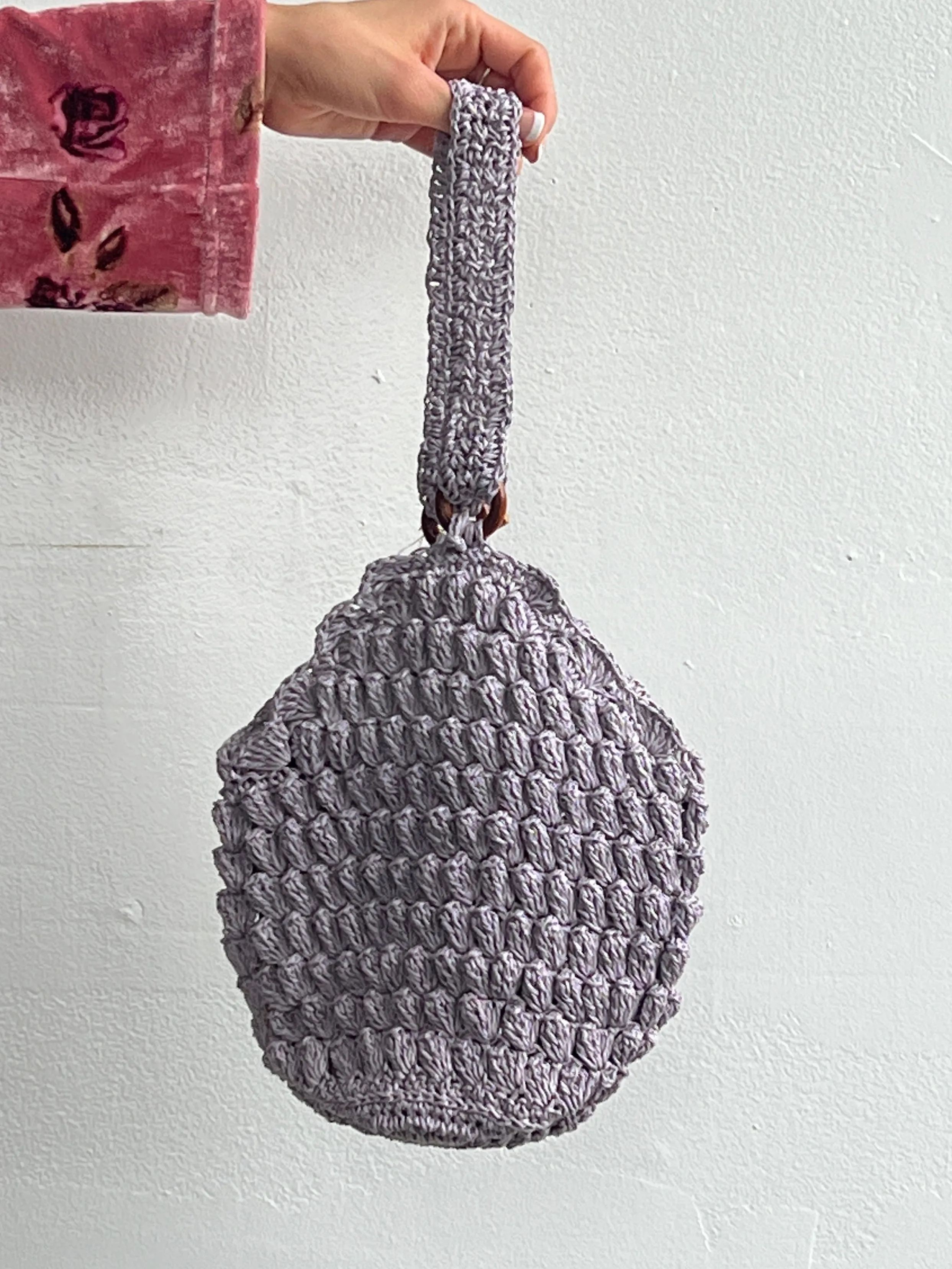 Lilac Crocheted Purse