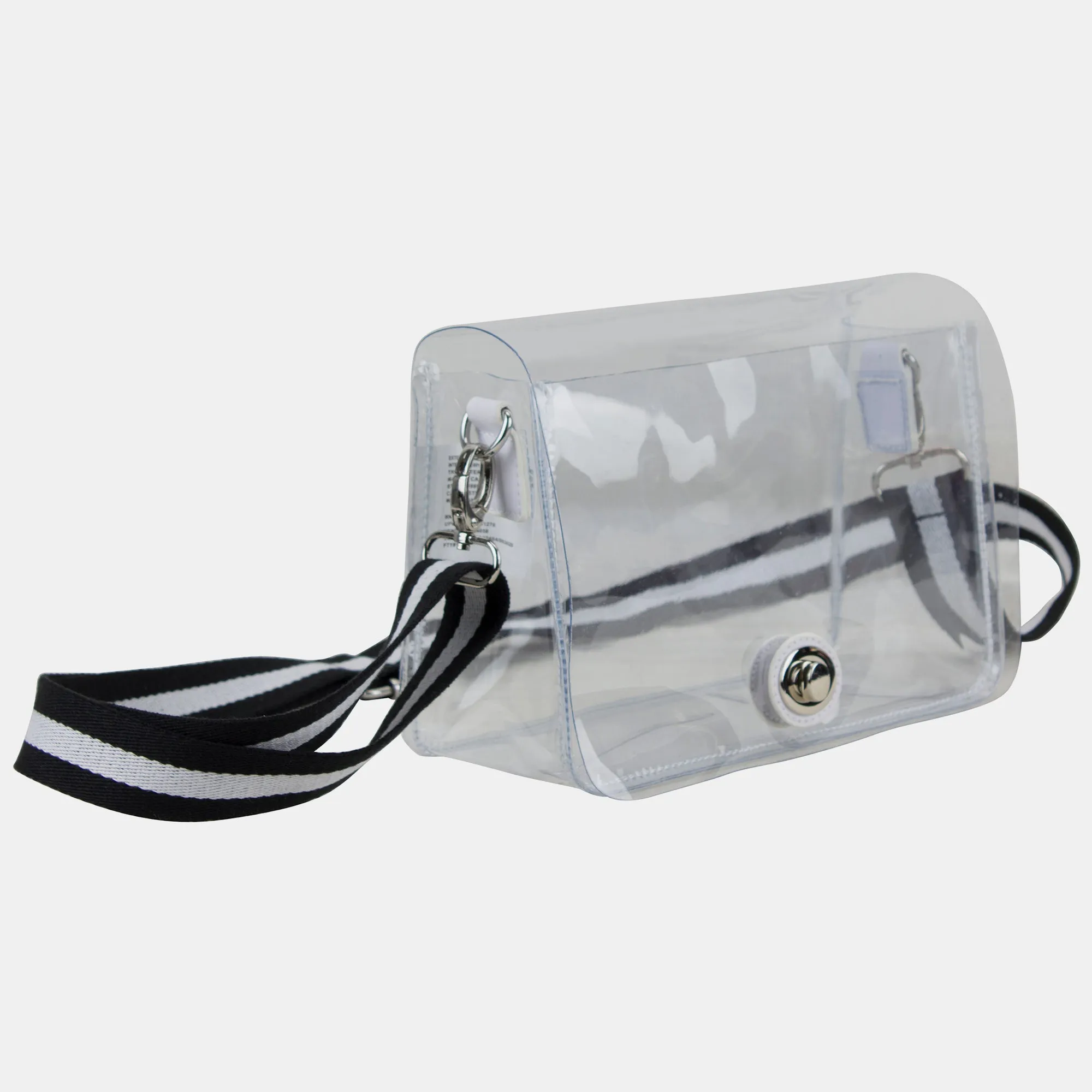 Limited Micah Clear Crossbody with Webbing Strap