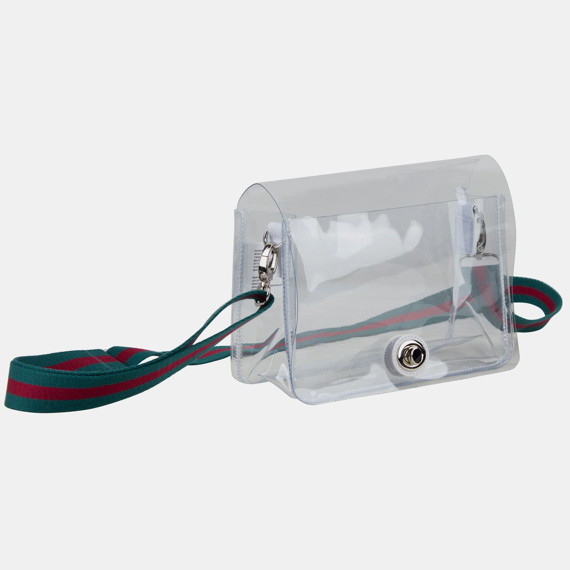 Limited Micah Clear Crossbody with Webbing Strap