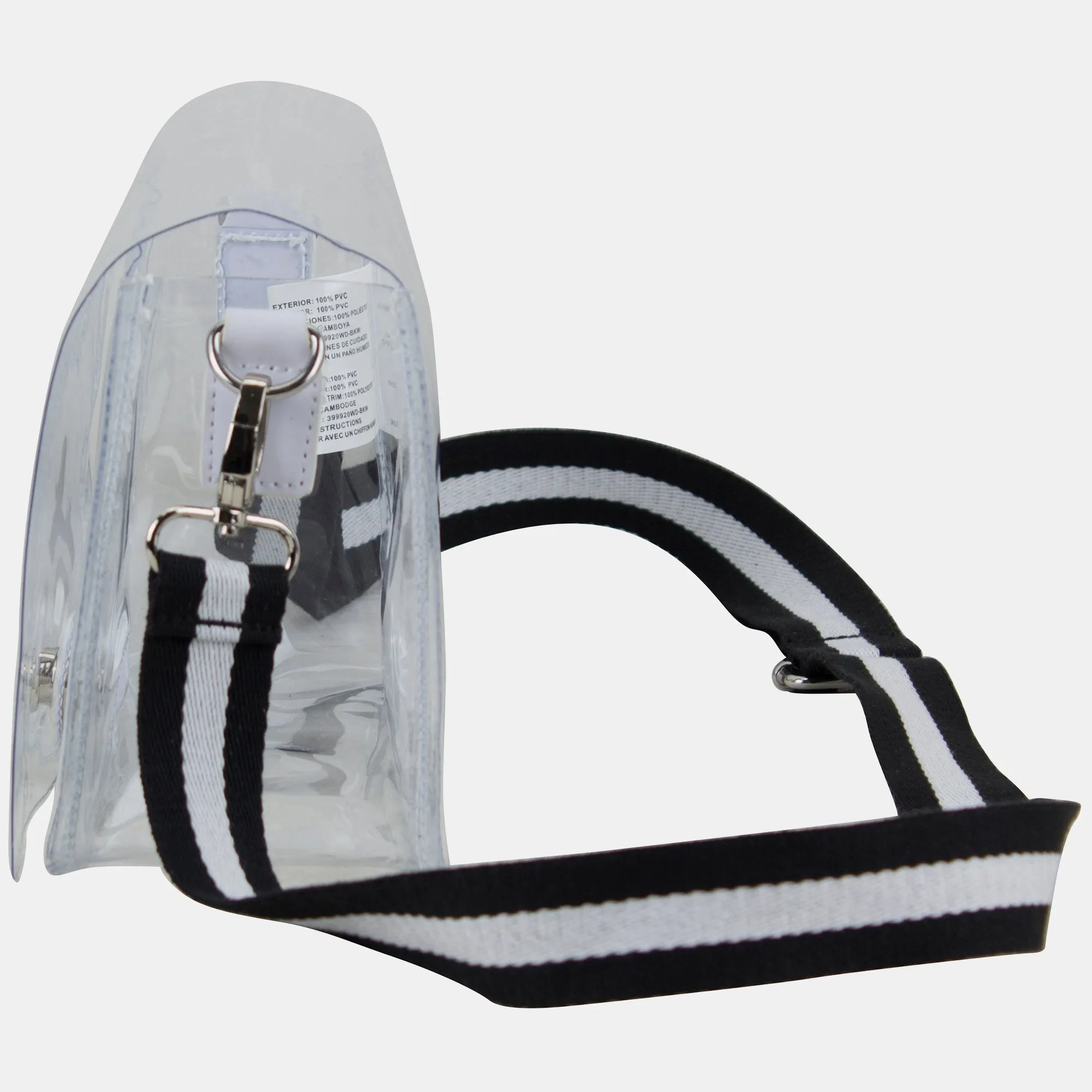 Limited Micah Clear Crossbody with Webbing Strap