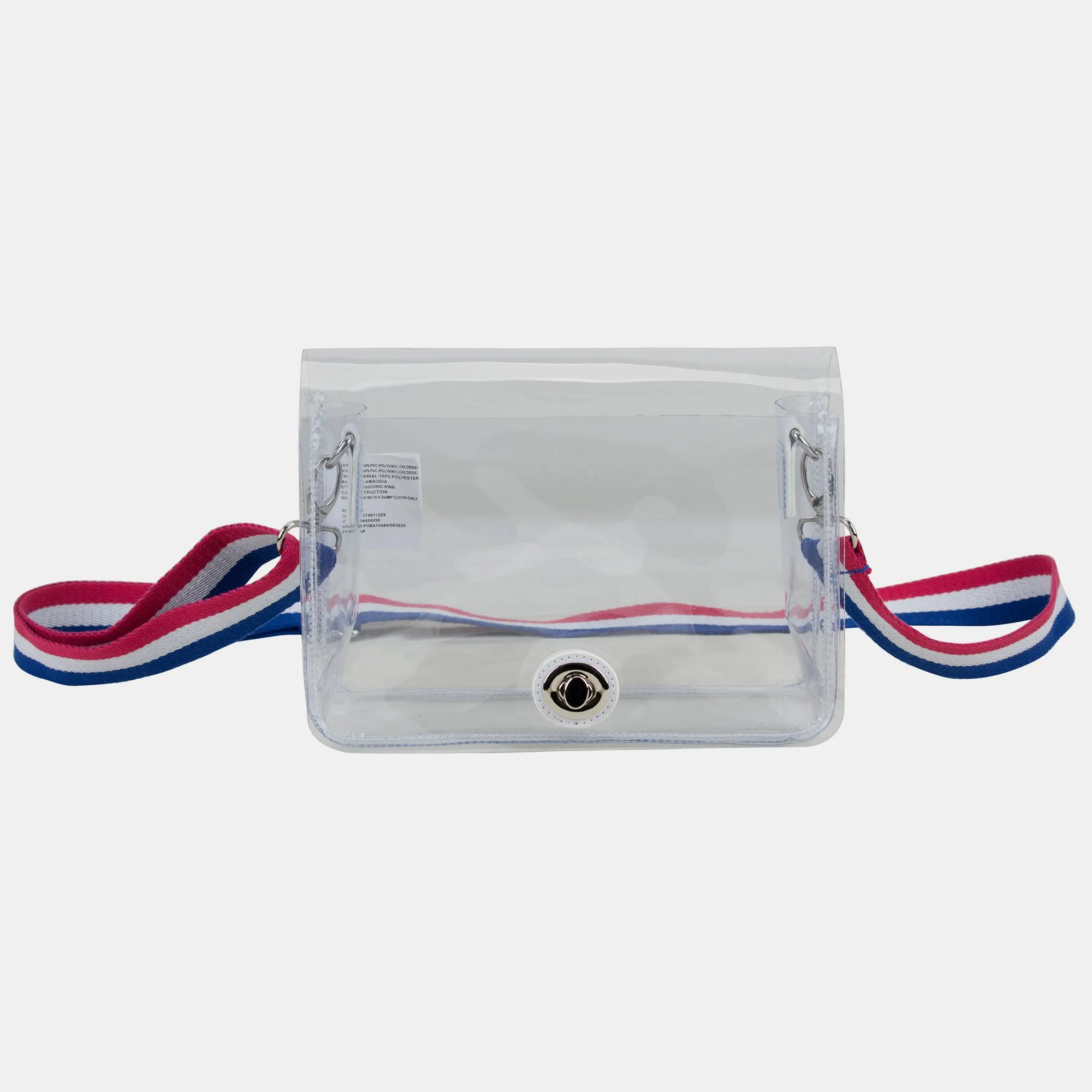 Limited Micah Clear Crossbody with Webbing Strap