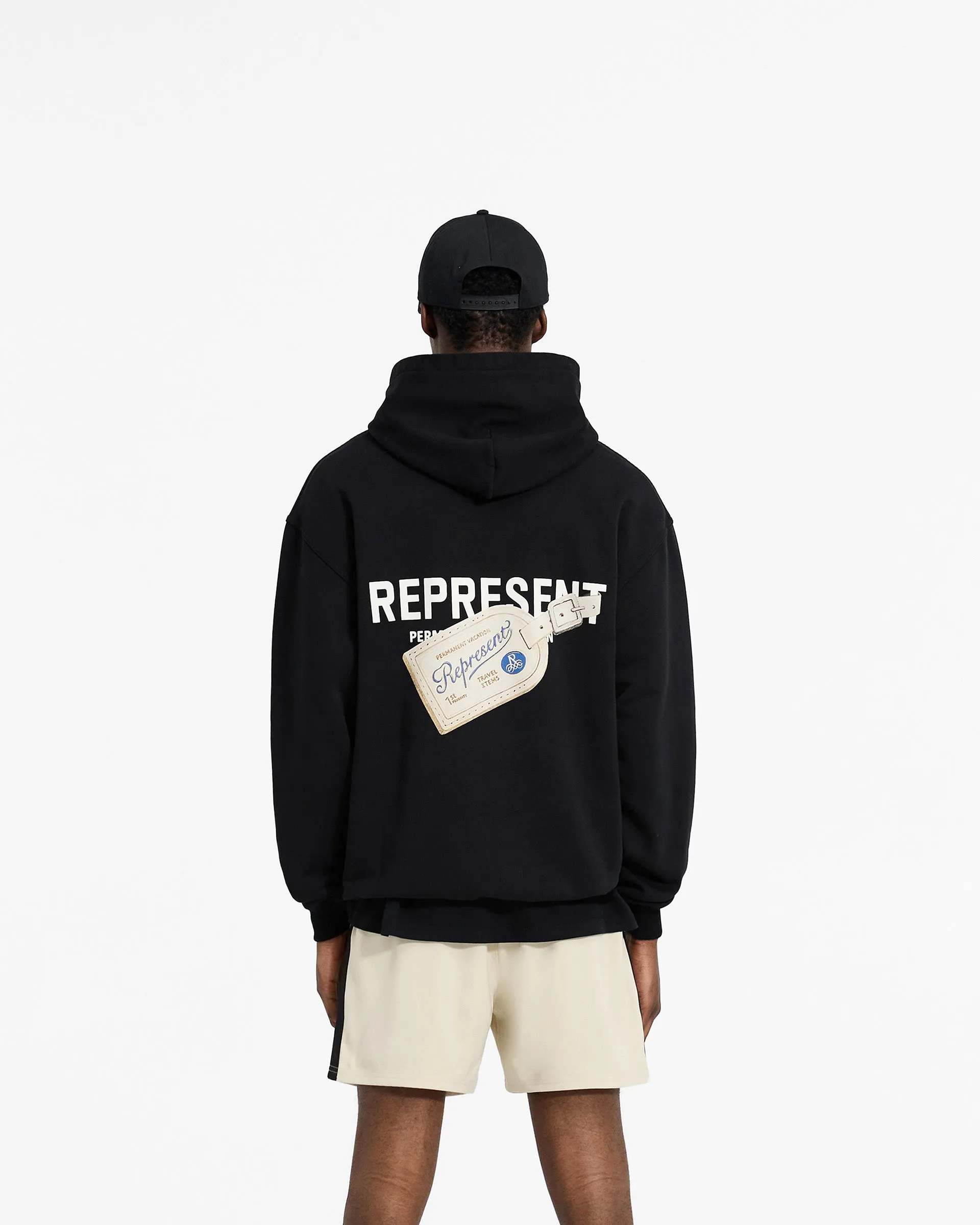 Luggage Tag Hoodie - Jet Black