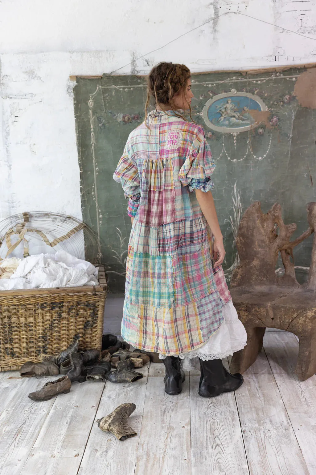 Magnolia  Pearl Dress 1989 - Patchwork Tora Dress - Madra Rainbow