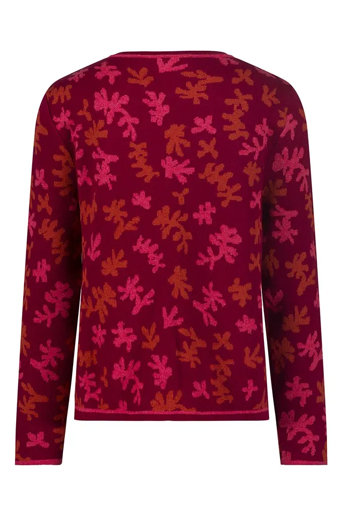 Mansted - Valentina Cardigan - Dark Pink