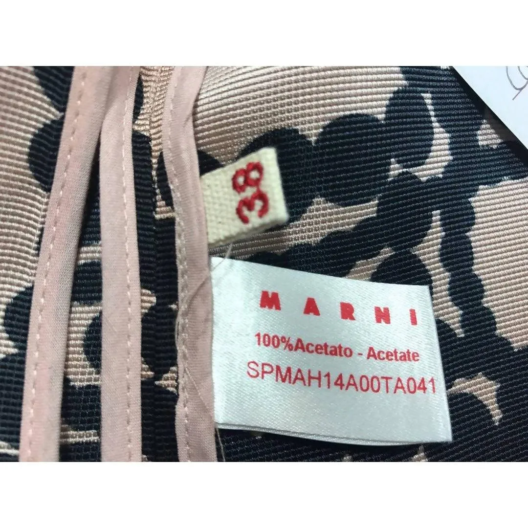 Marni Silk Bow Print Blouse | IT 38