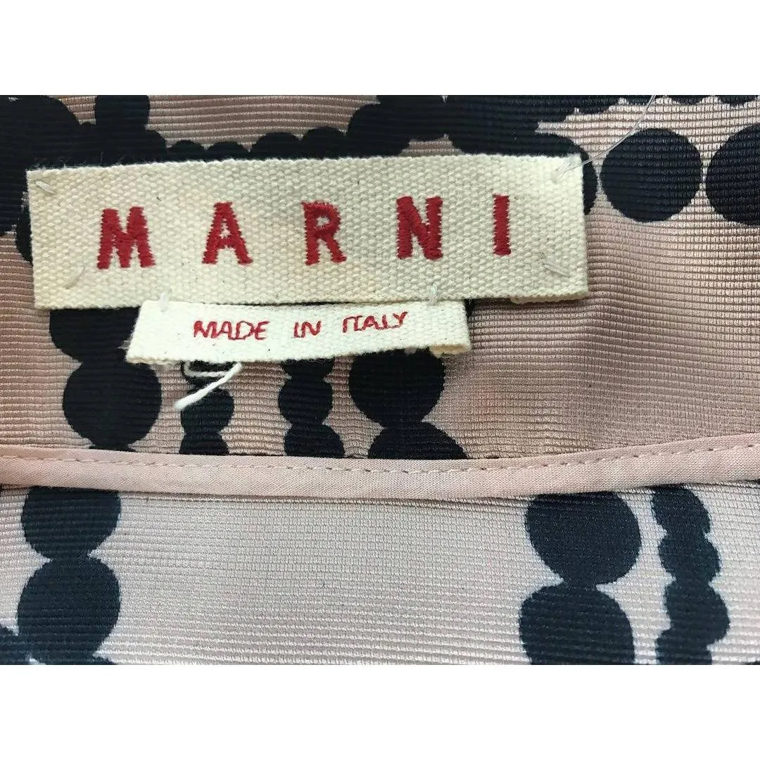 Marni Silk Bow Print Blouse | IT 38