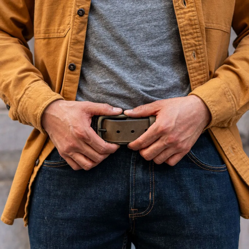 Men's Heritage Leather Belt | Burnt Copper