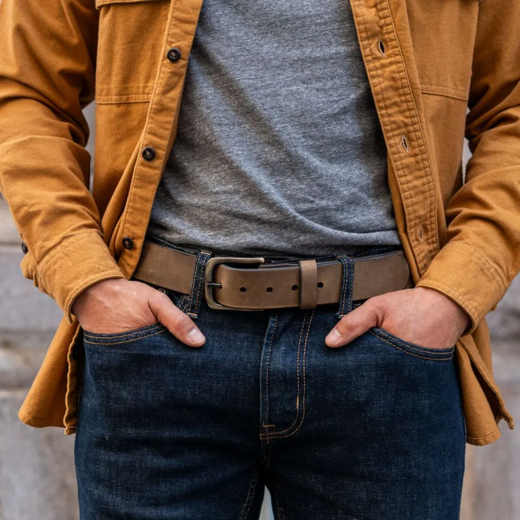 Men's Heritage Leather Belt | Burnt Copper