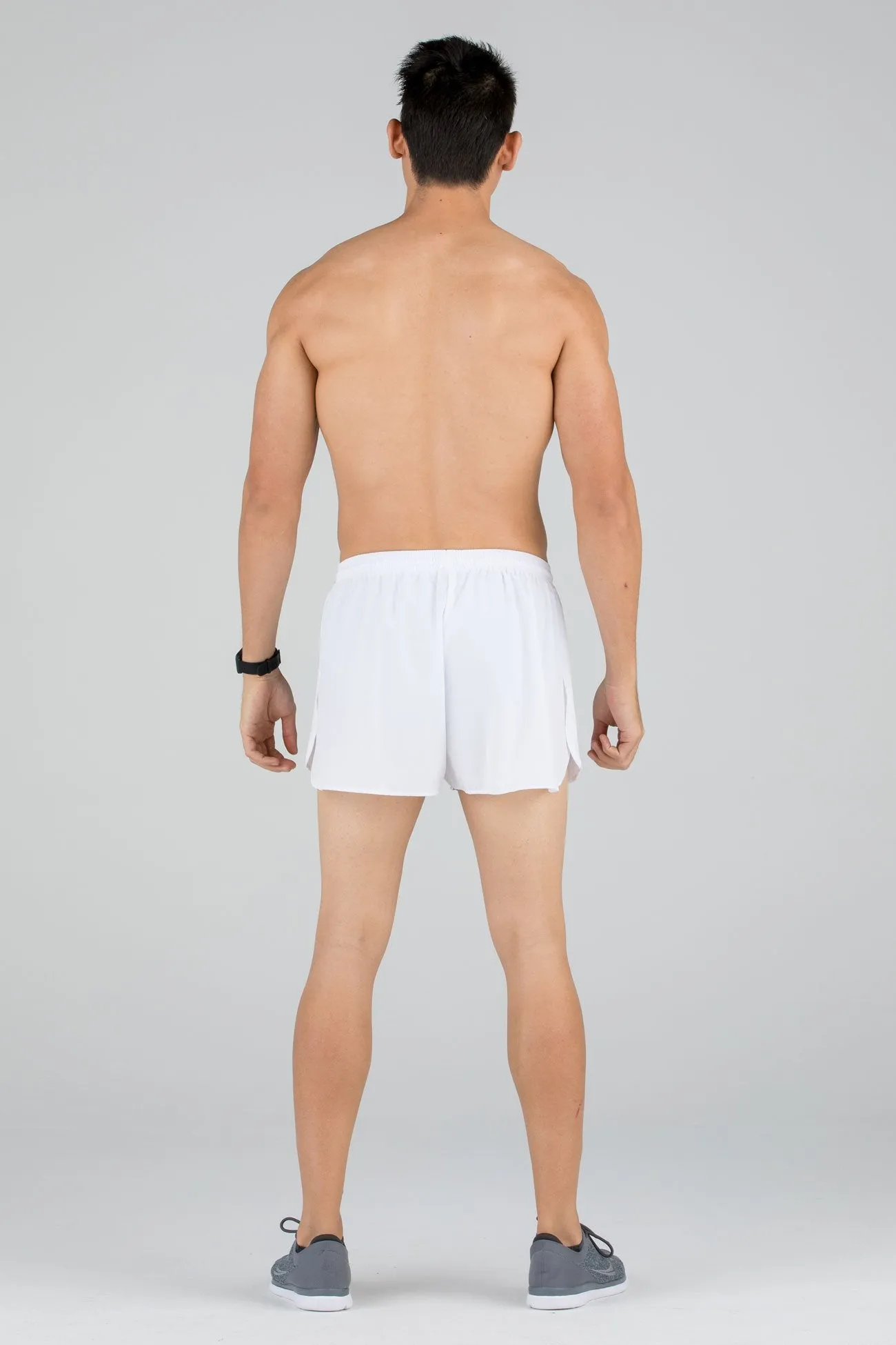 Men's Stretch 3" Half Split Trainer- White