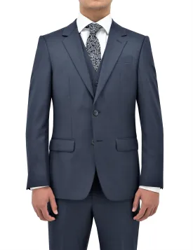 Michel 704 Blue Wool Suit Jacket