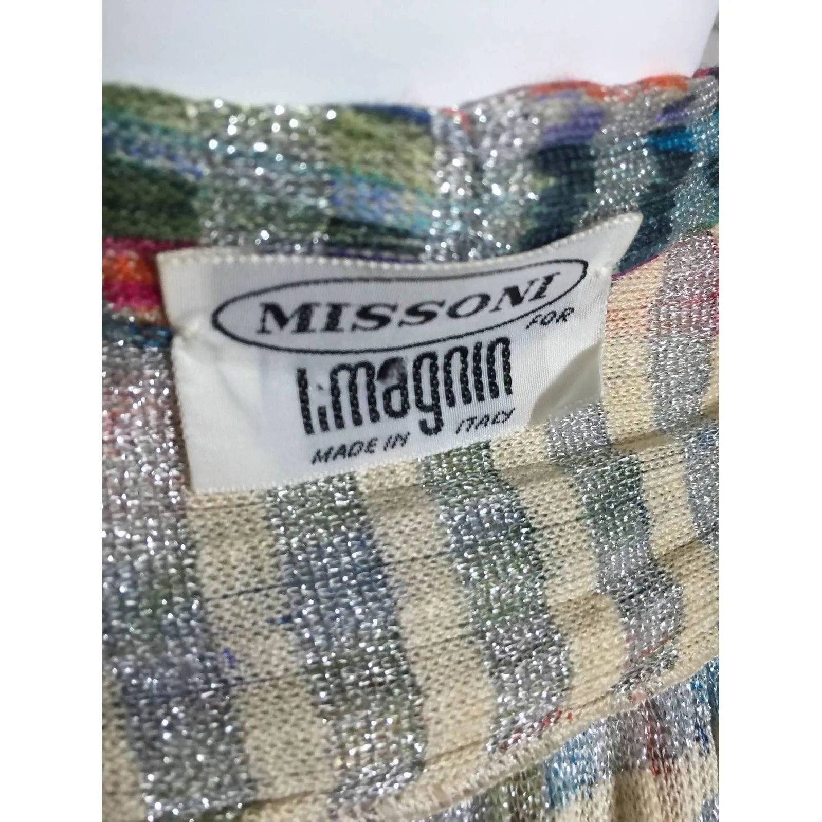 MISSONI Metallic Knit Cardigan Top | Size M-L