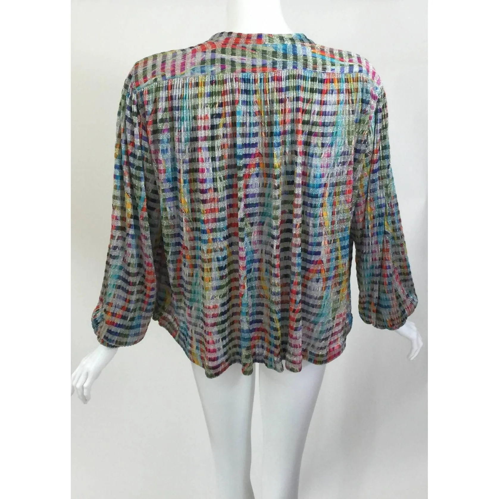 MISSONI Metallic Knit Cardigan Top | Size M-L