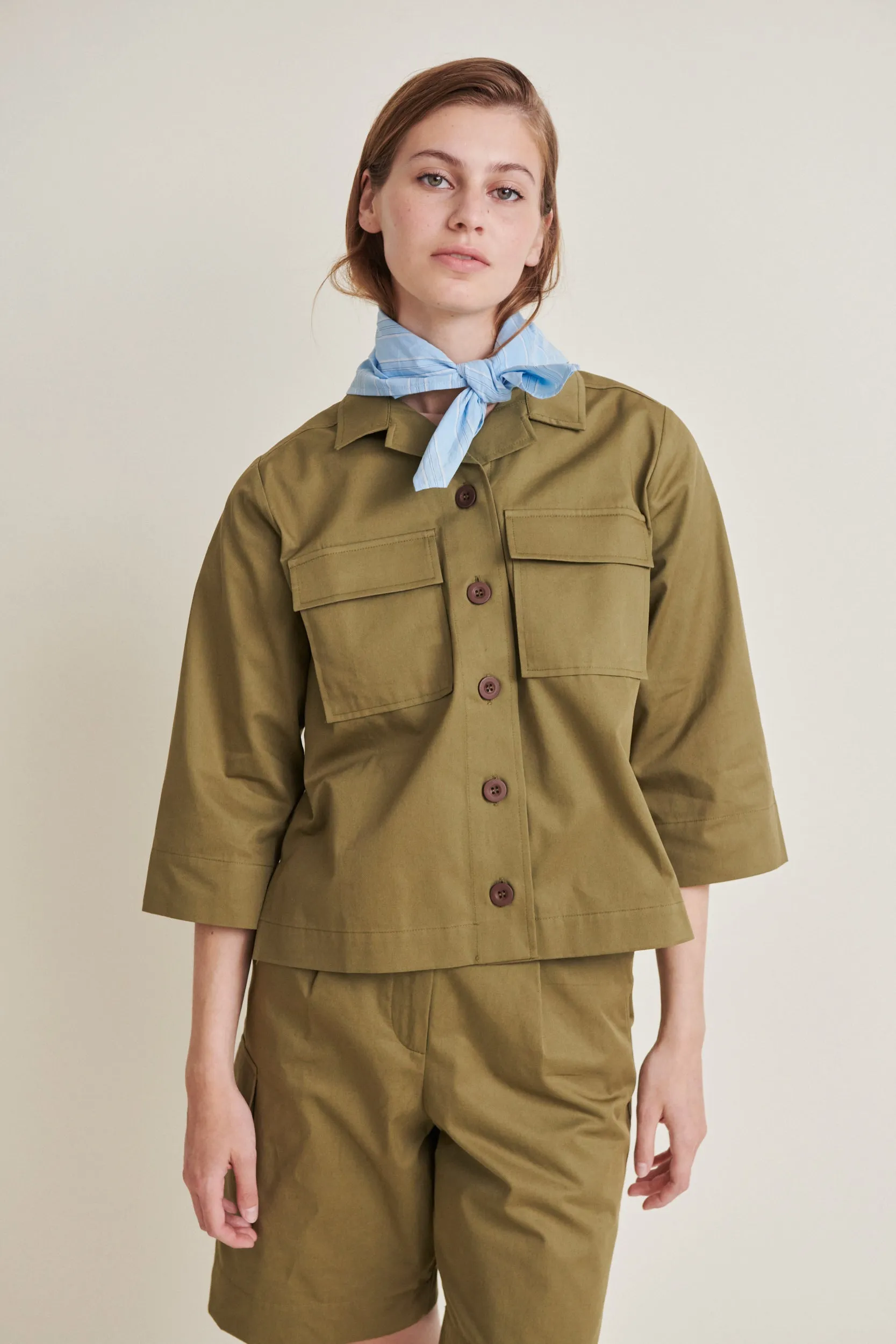 NT Vinona Shirt Jacket - Martini Olive