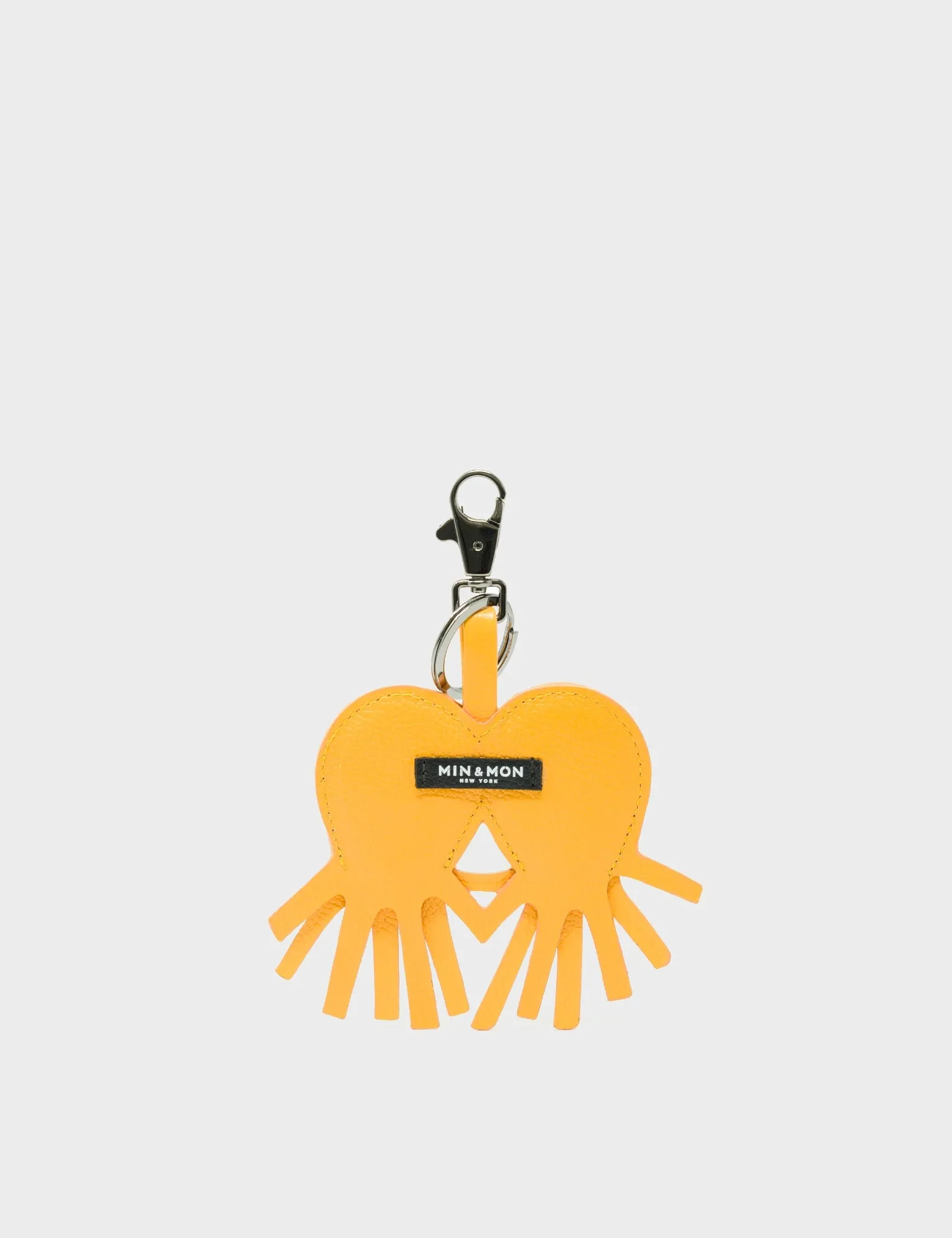 Octotwins Charm - Marigold Leather Keychain