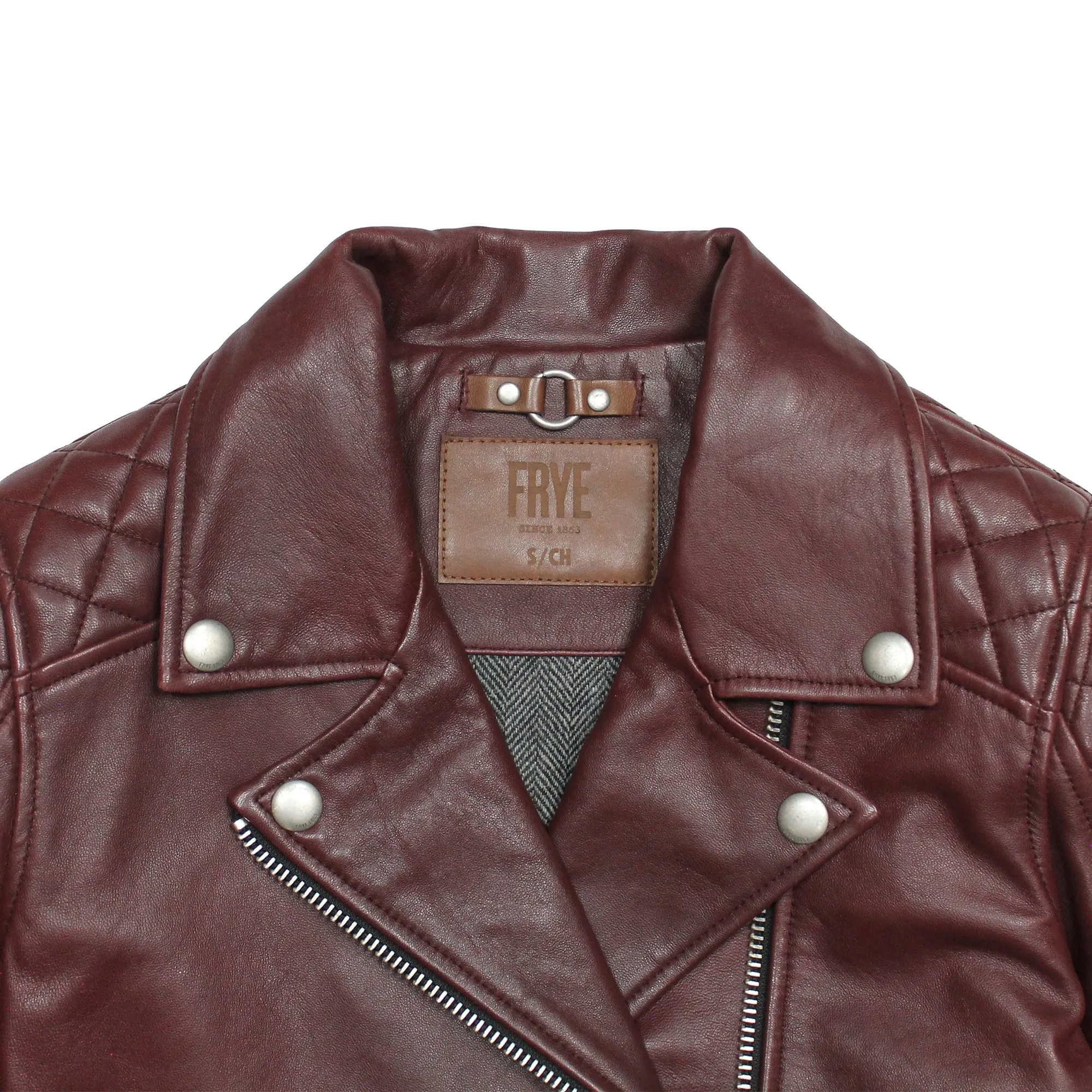 Oxblood Biker Jacket