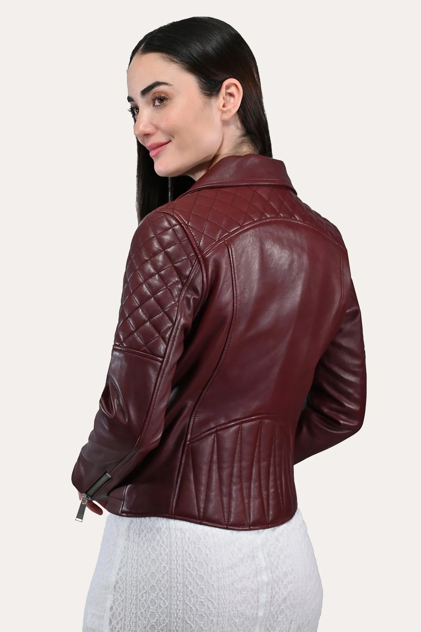 Oxblood Biker Jacket