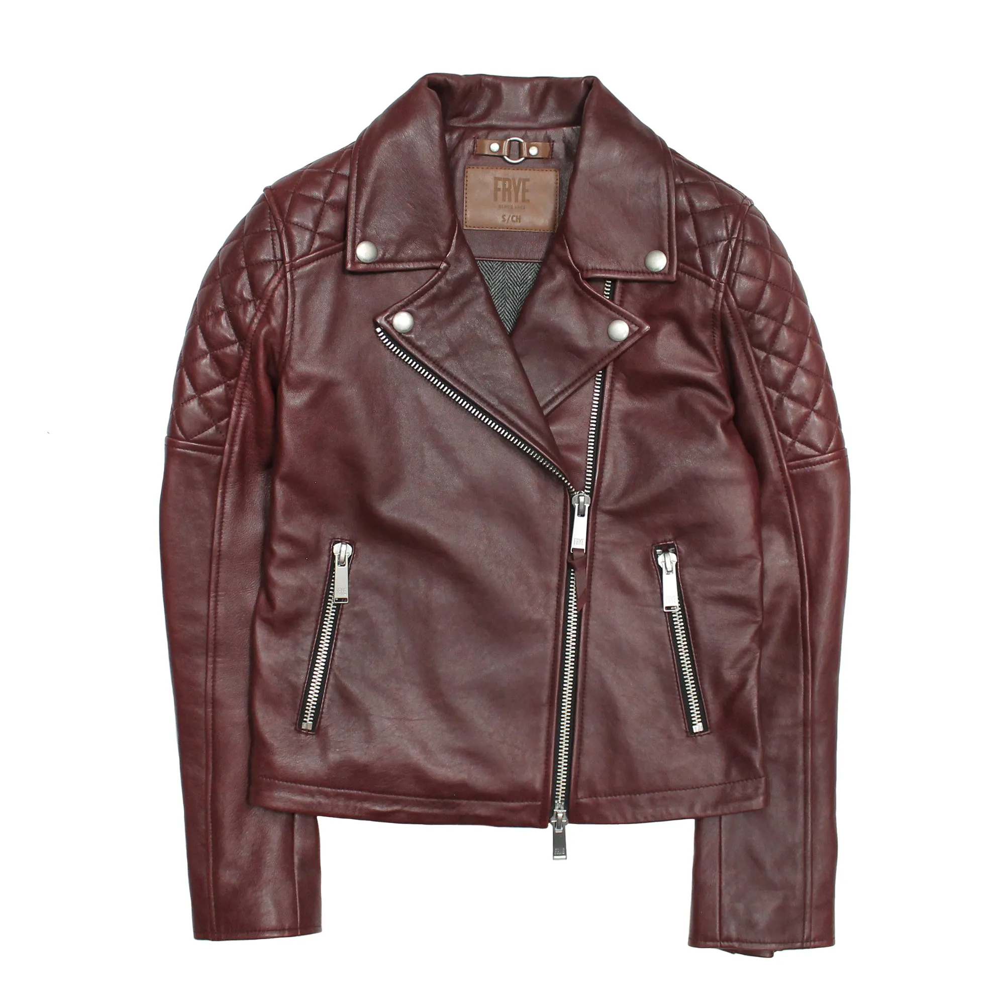 Oxblood Biker Jacket