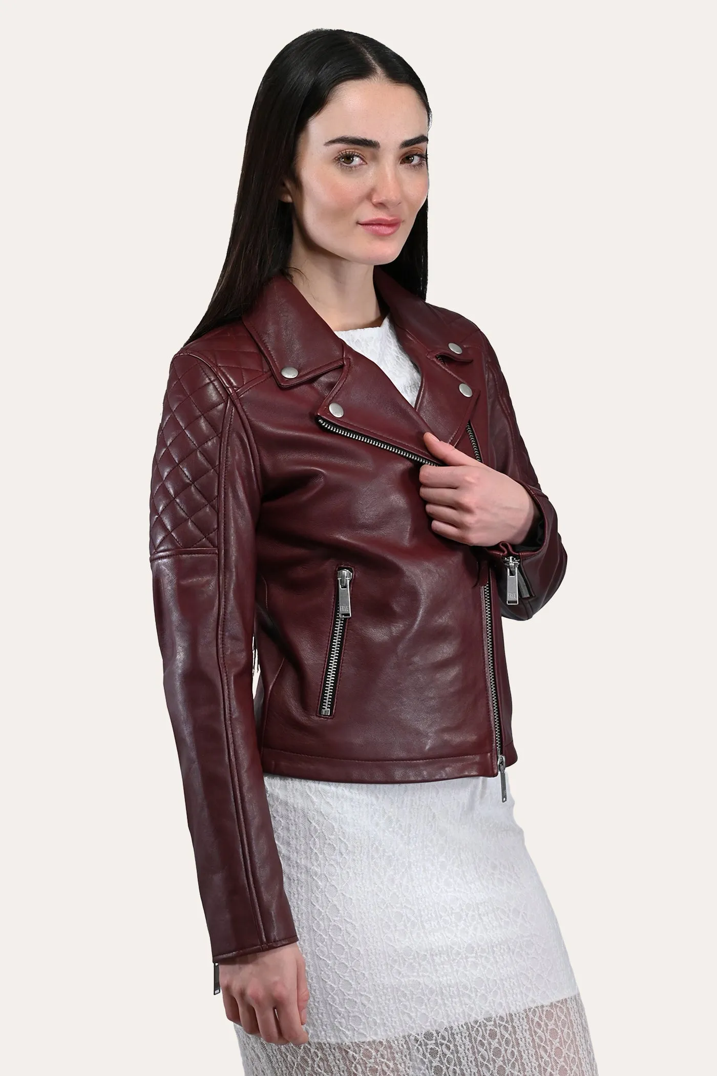 Oxblood Biker Jacket