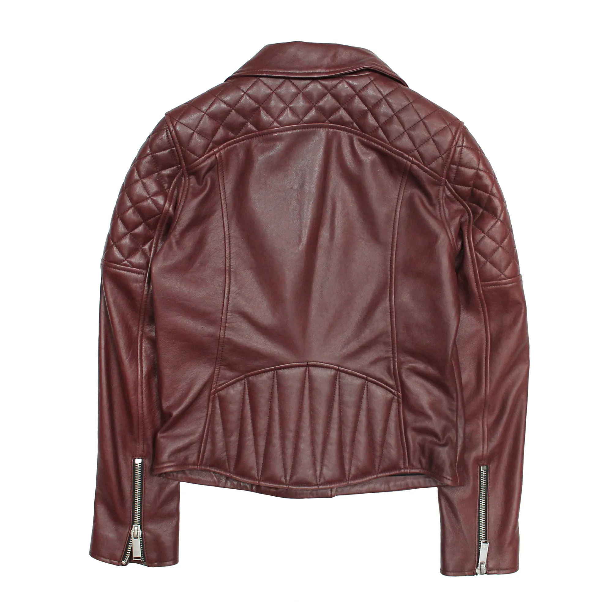 Oxblood Biker Jacket