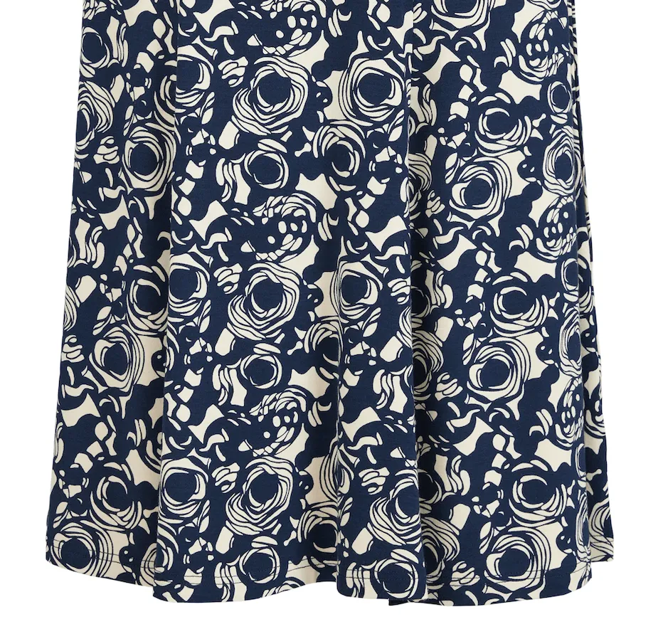 Print Swirl Skirt