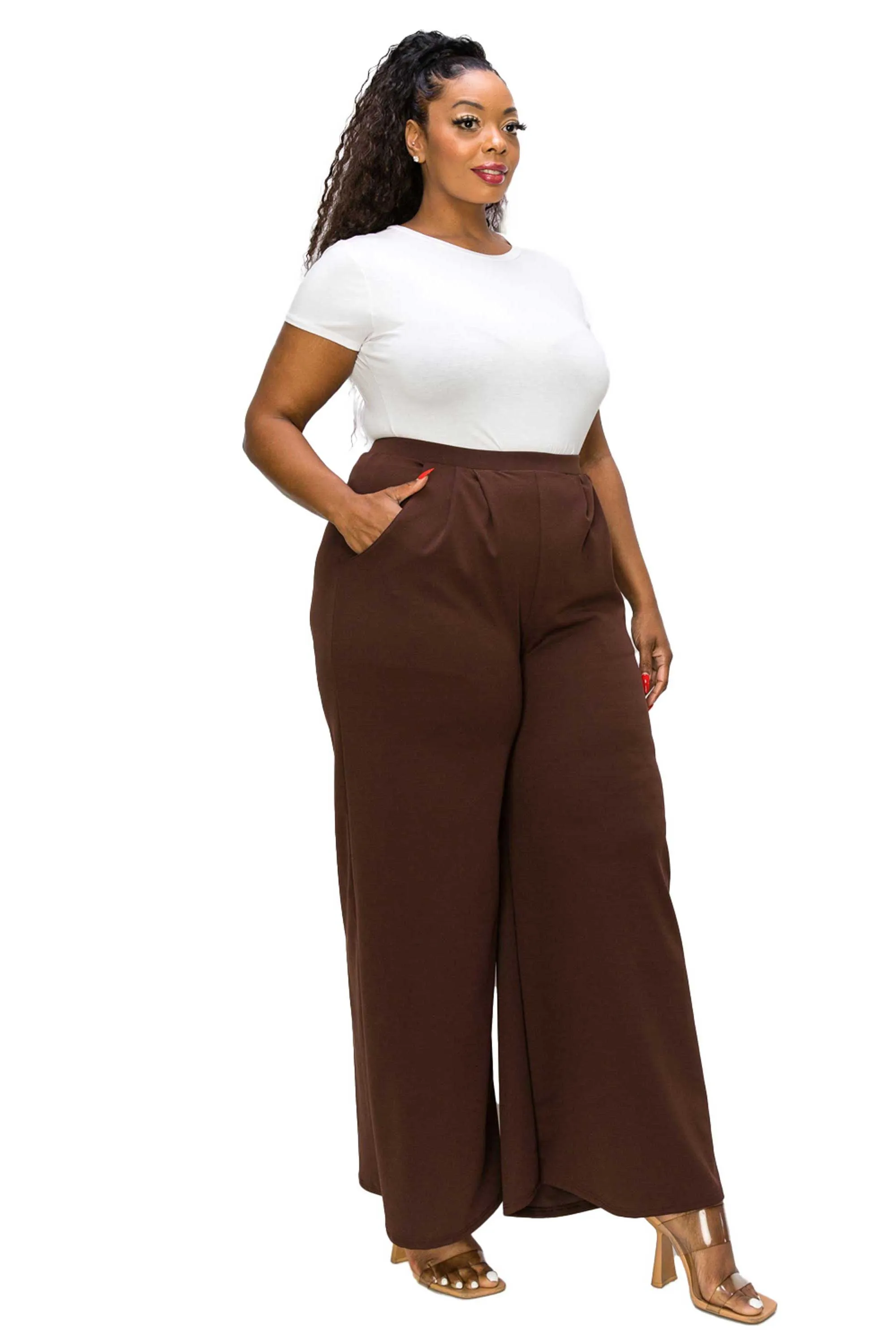 Rachel Wide Leg Pocket Pants