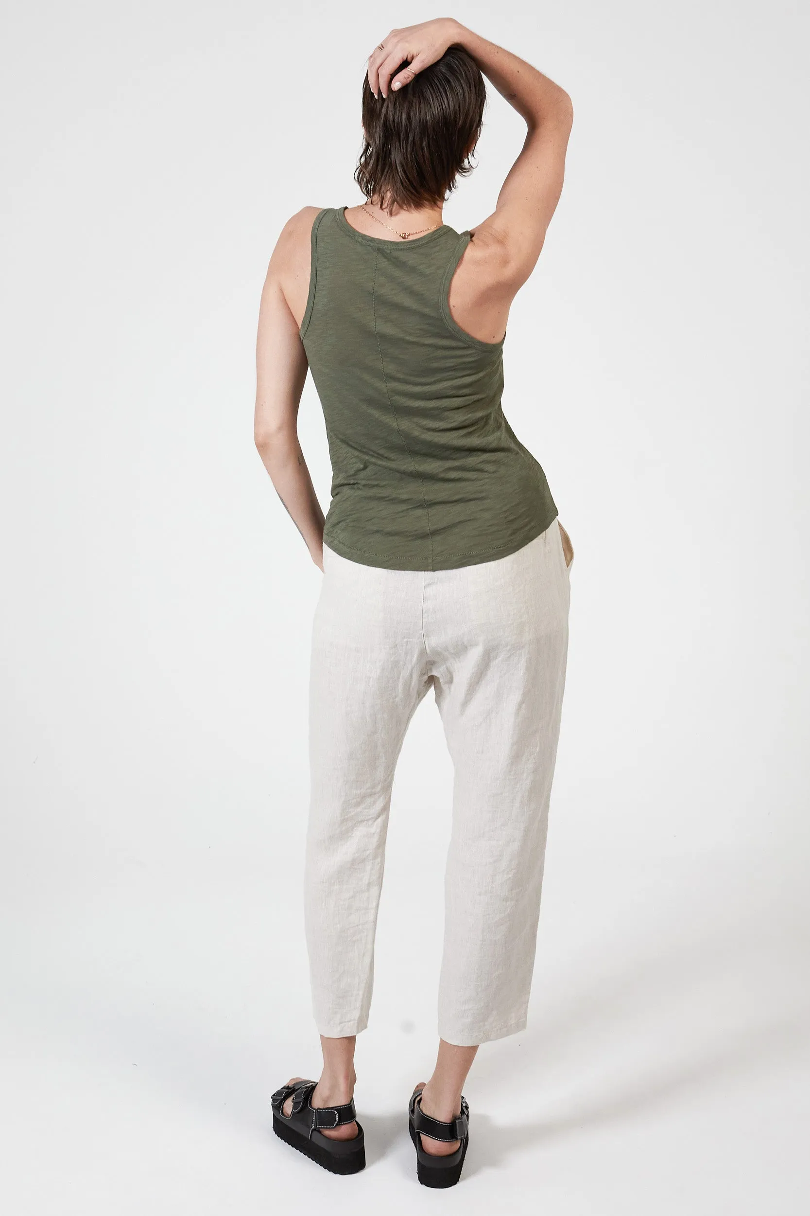 RAYNE SLUB TANK - KHAKI