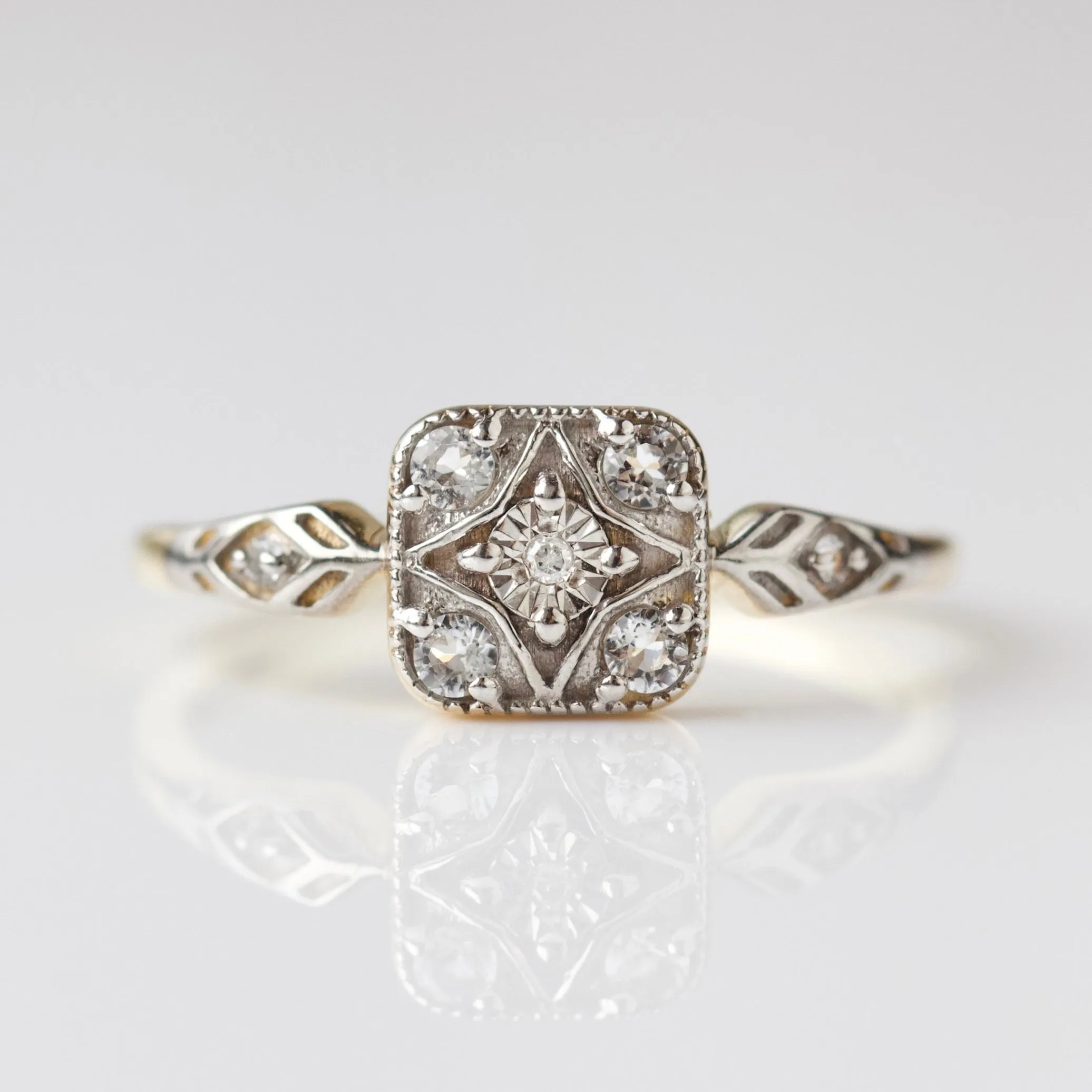 Rosie Diamond Vintage Compass Ring