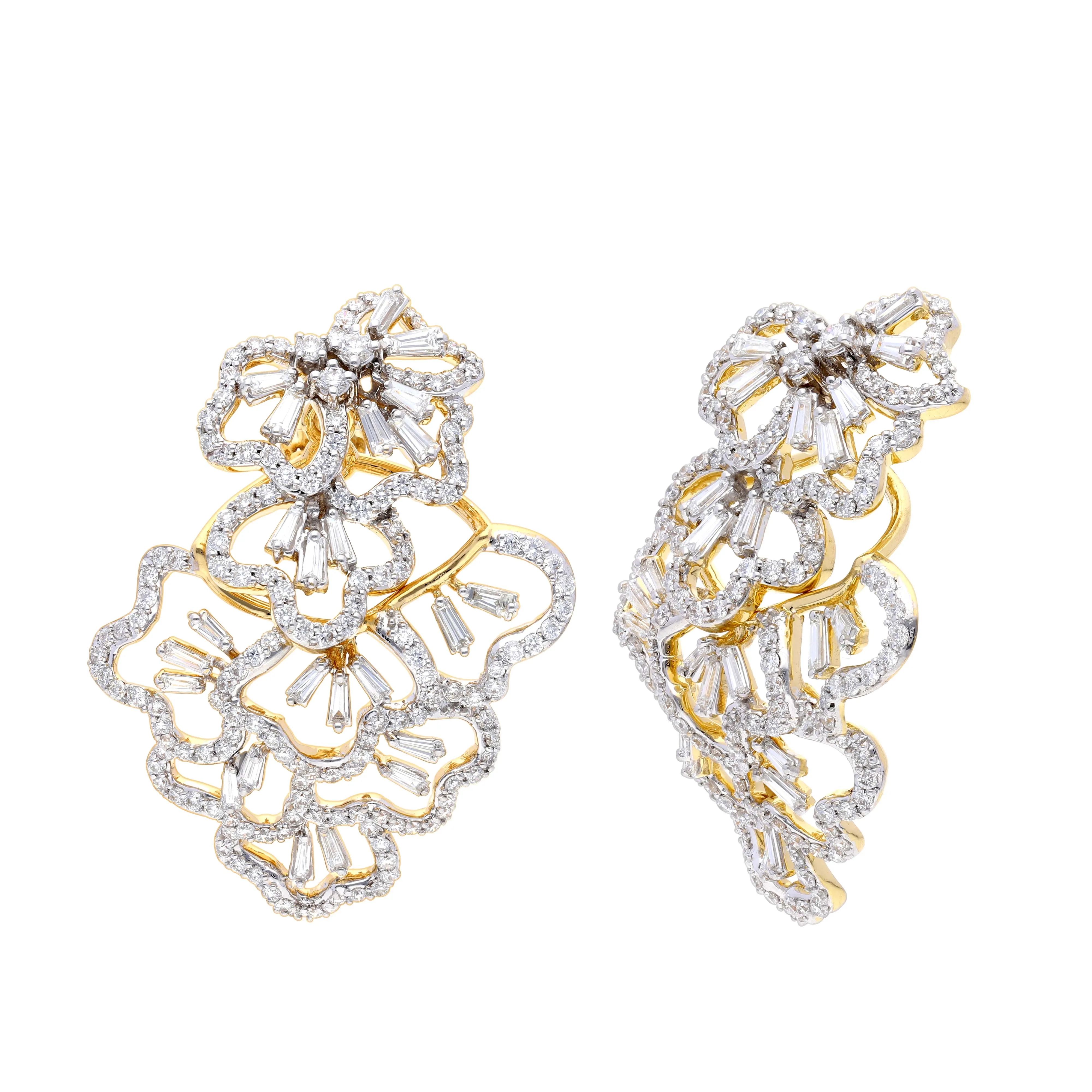 Scatter Waltz Disorder Diamond Earrings