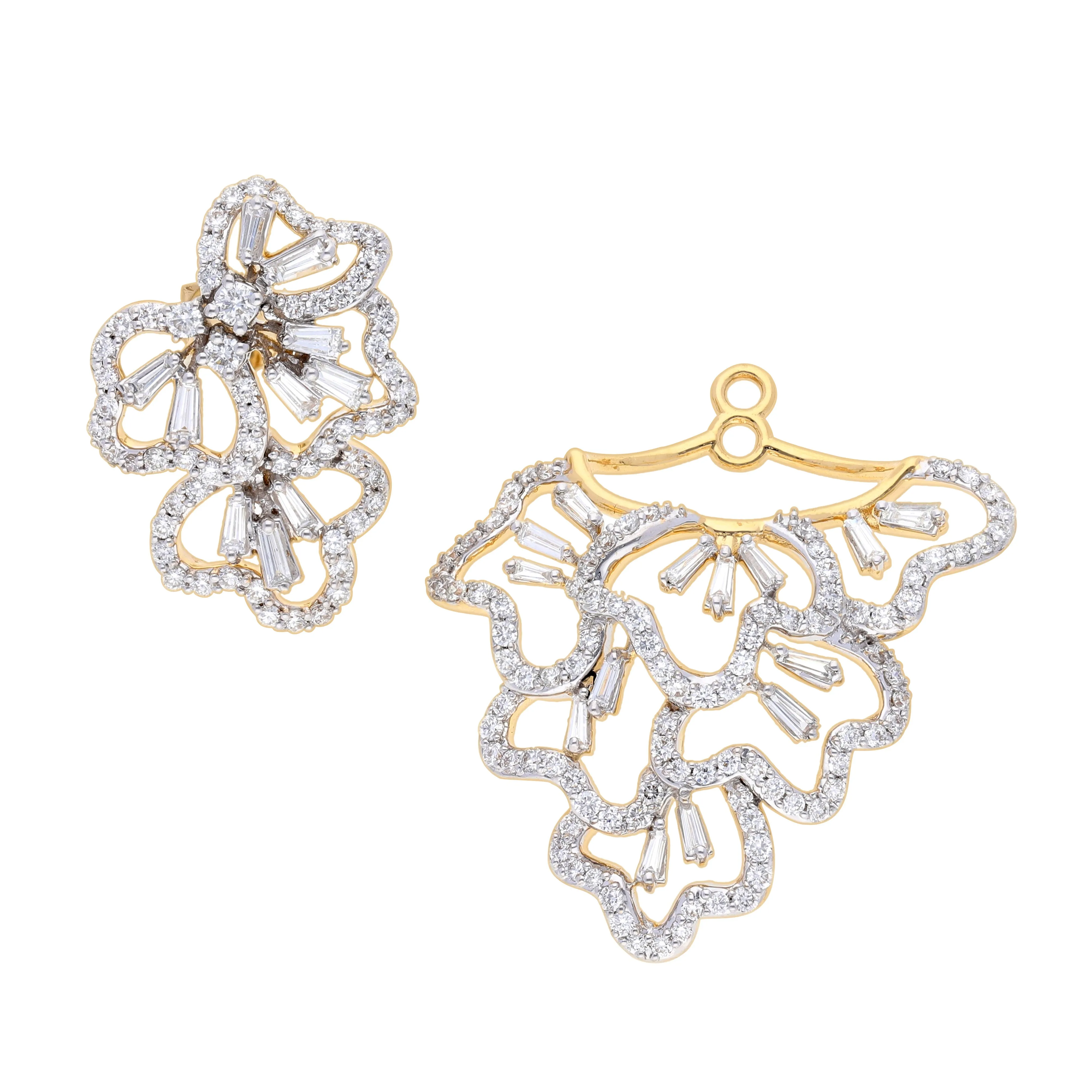 Scatter Waltz Disorder Diamond Earrings