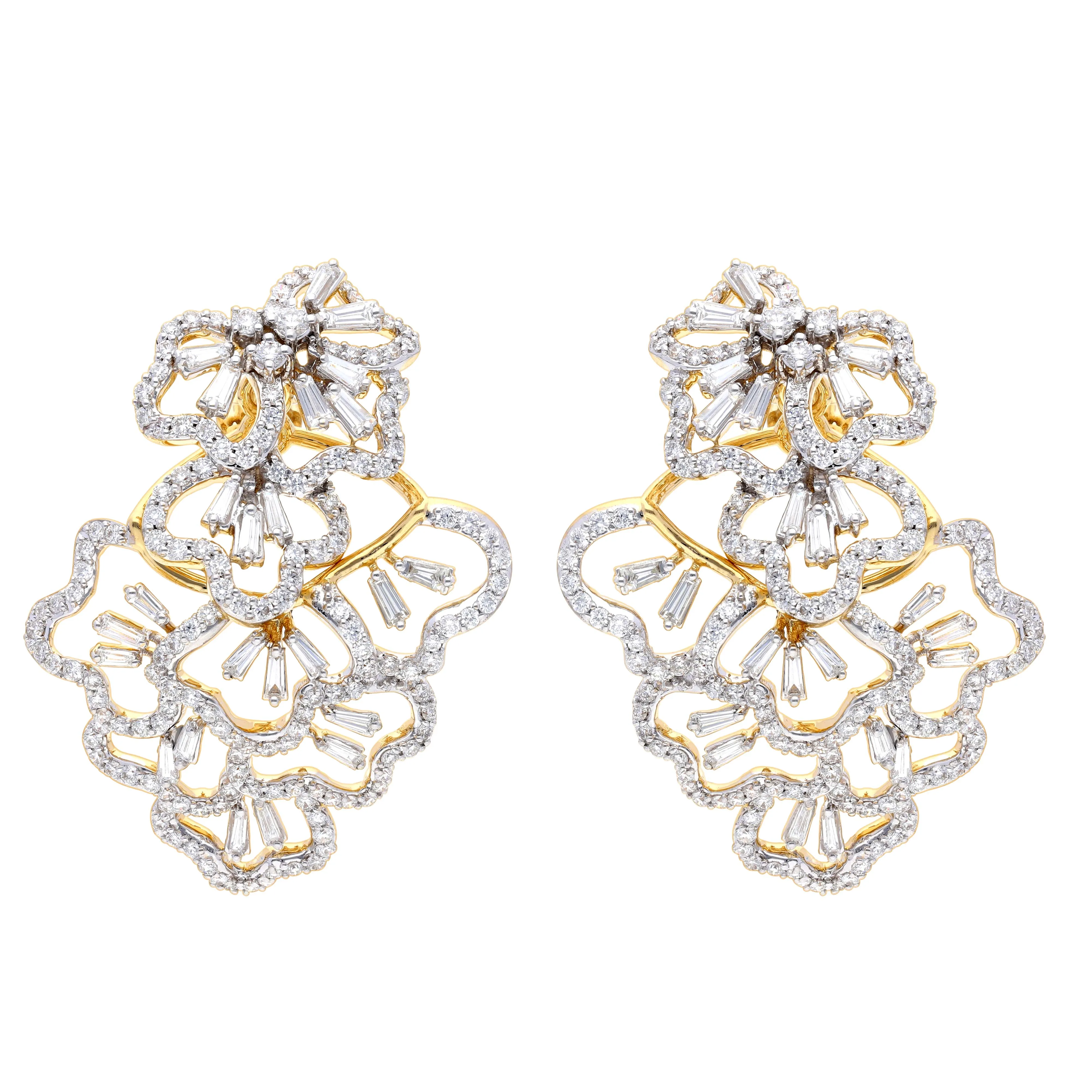 Scatter Waltz Disorder Diamond Earrings