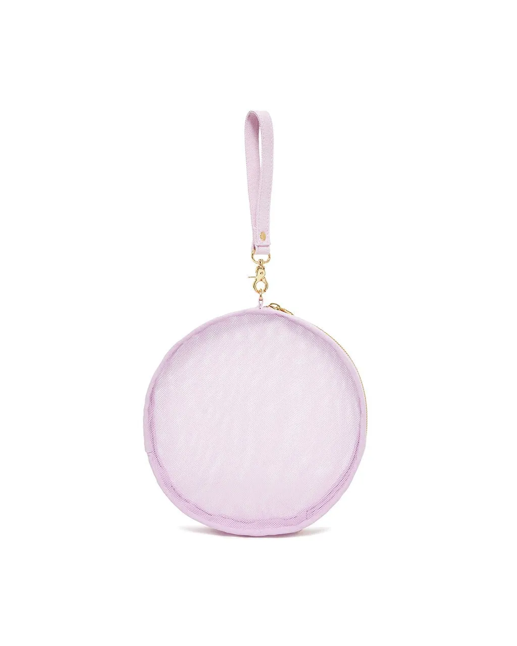 Seeing Things Circle Clutch - Lilac Mesh