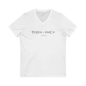 Teach Peace - Relaxed Fit V-neck T-shirt