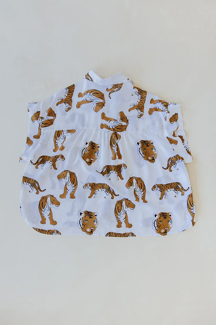 Wandering Tiger Boxy Button-up