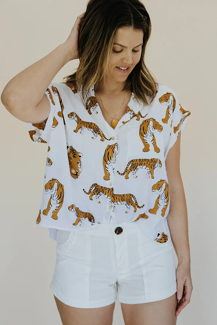 Wandering Tiger Boxy Button-up