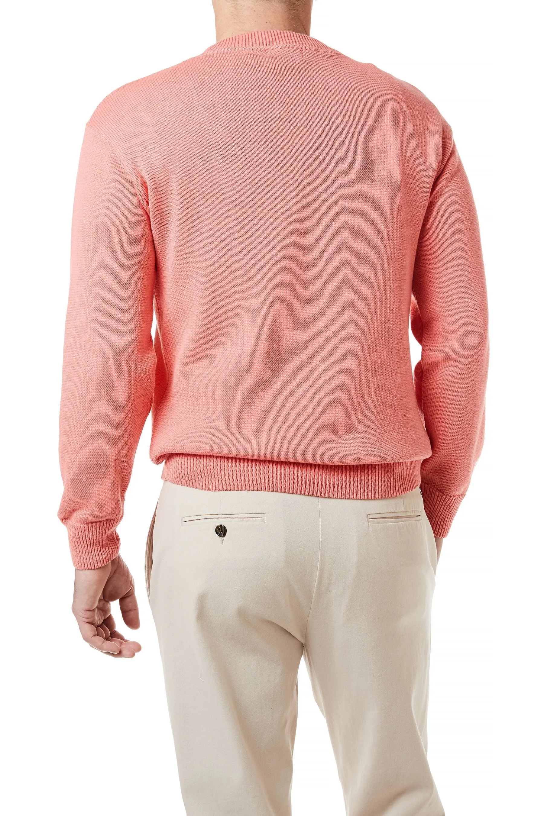 Yachtsman Crewneck Sweater Salmon